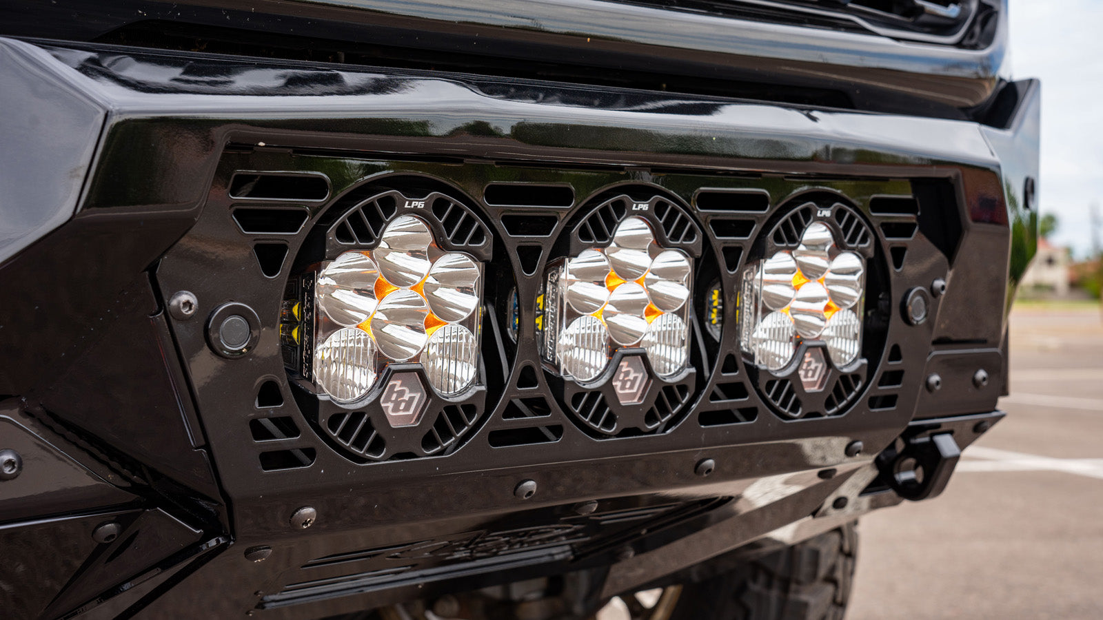 LP6 Pro LED Light Lighting Baja Designs Clear Spot Close-up display on Vehicle