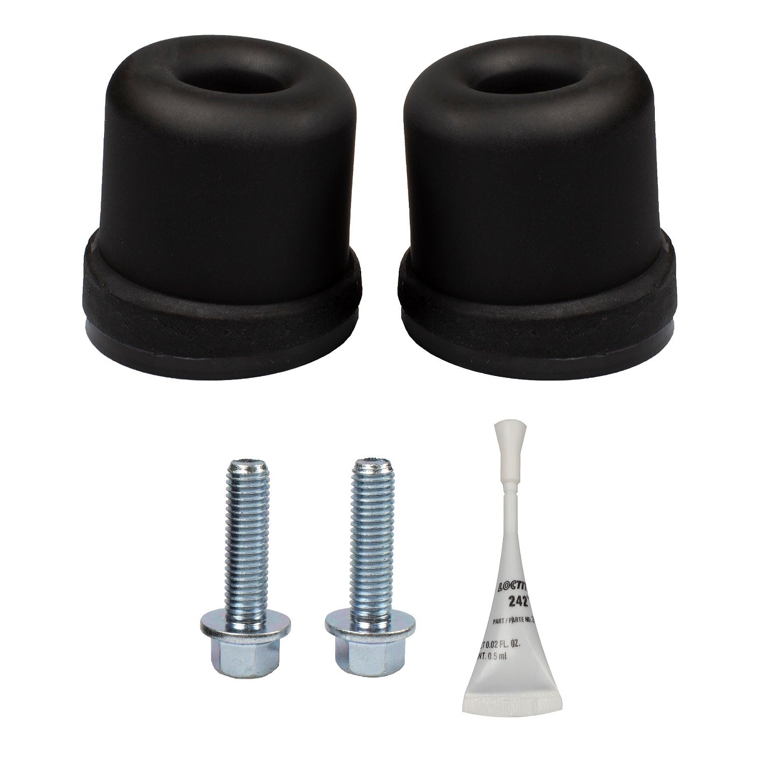 '96-02 Toyota 4Runner DuroBumps Front Bump Stops - DBF24R Display of included Parts