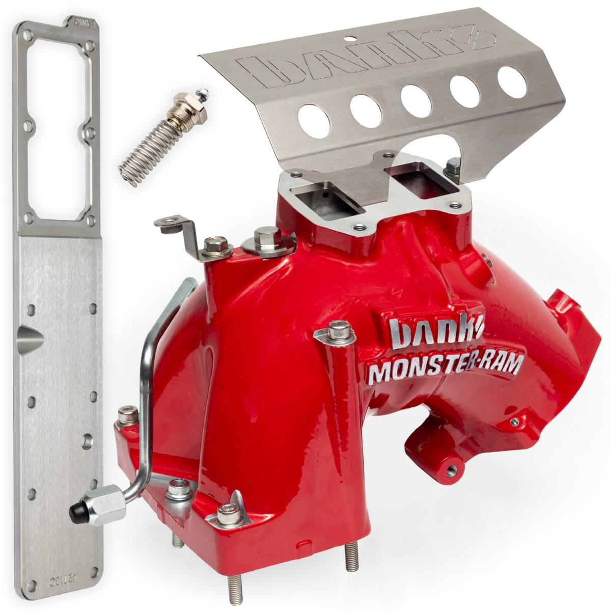 '19-21 Ram Cummins Gen 2 Monster-Ram® Intake System Display of included Parts