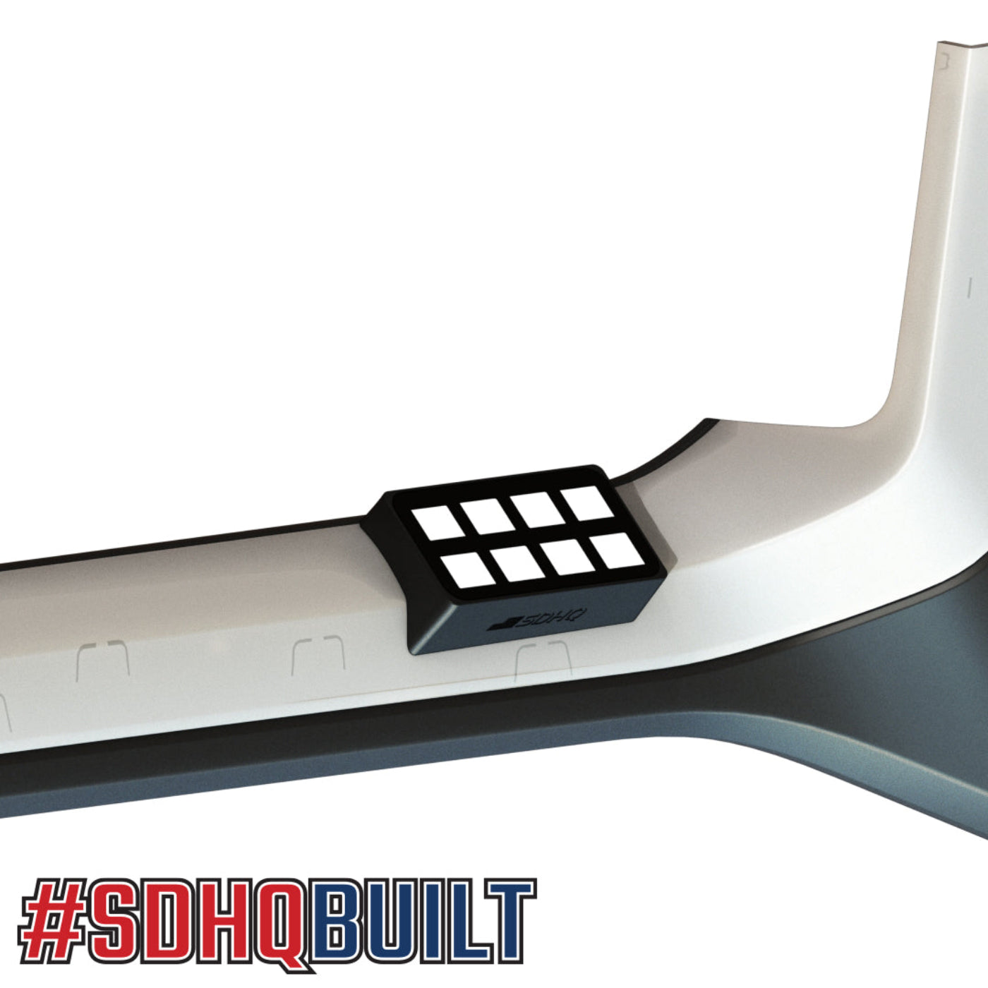 '21-24 Ford F-150 SDHQ Built Switch-Pros SP-9100 Flow Through Center Console Keypad Mount Right Hand Side design