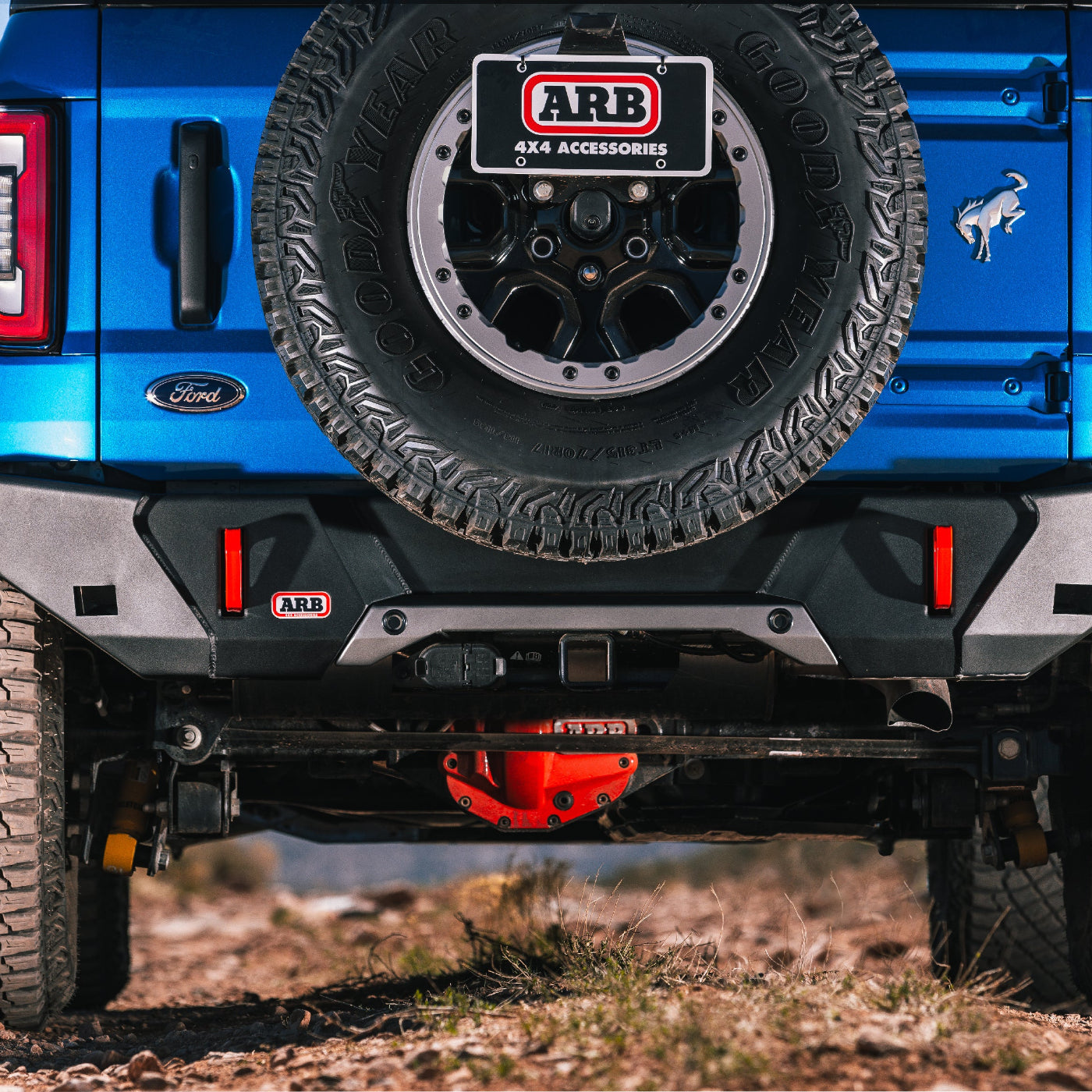 '22-23 Ford Bronco ARB Air Locker Locking Rear Differential for Dana M220 Axles display on Vehicle (Rear View)