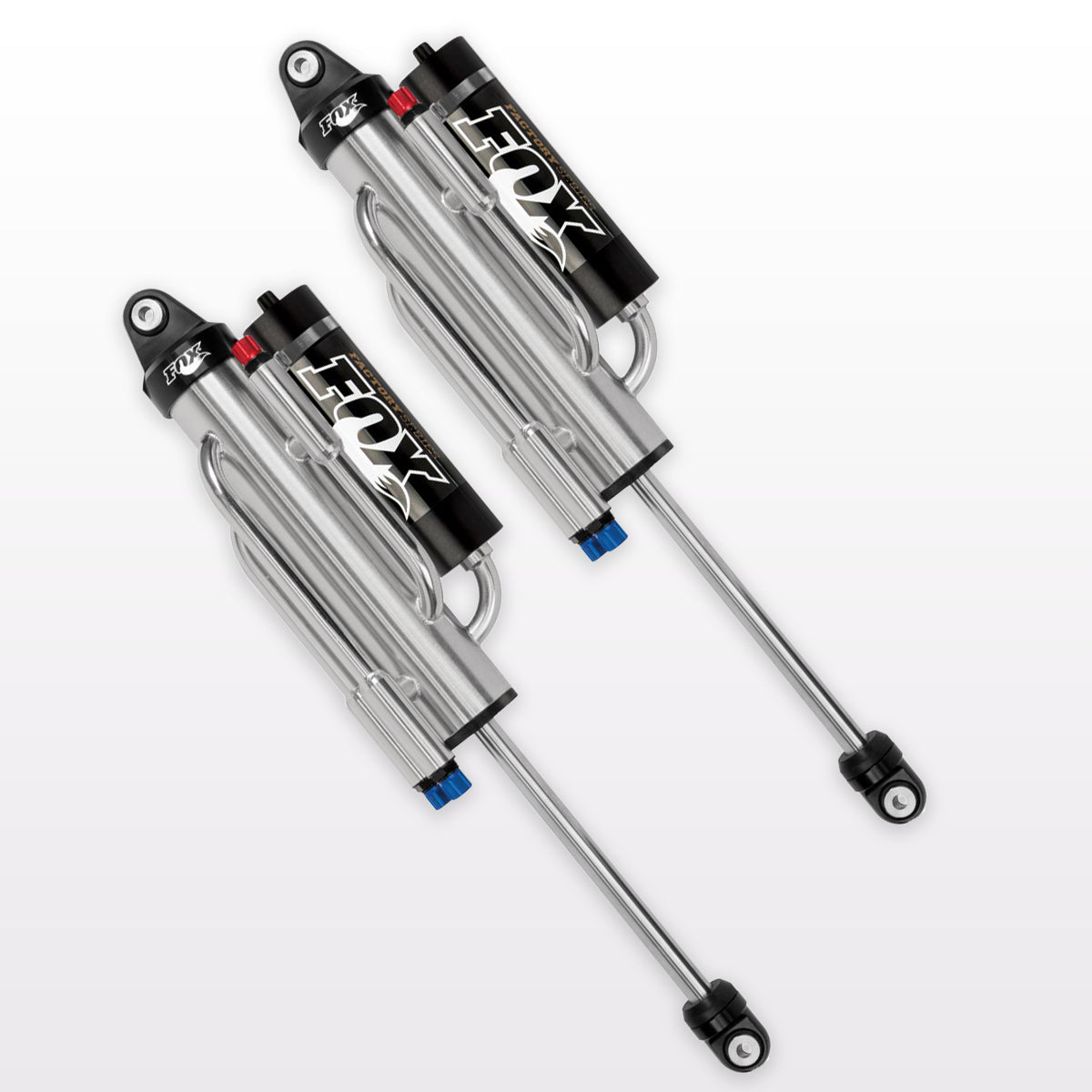 '10-14 Ford Raptor Factory Race Series 3.0 External Bypass QAB Shock Display of Included Parts