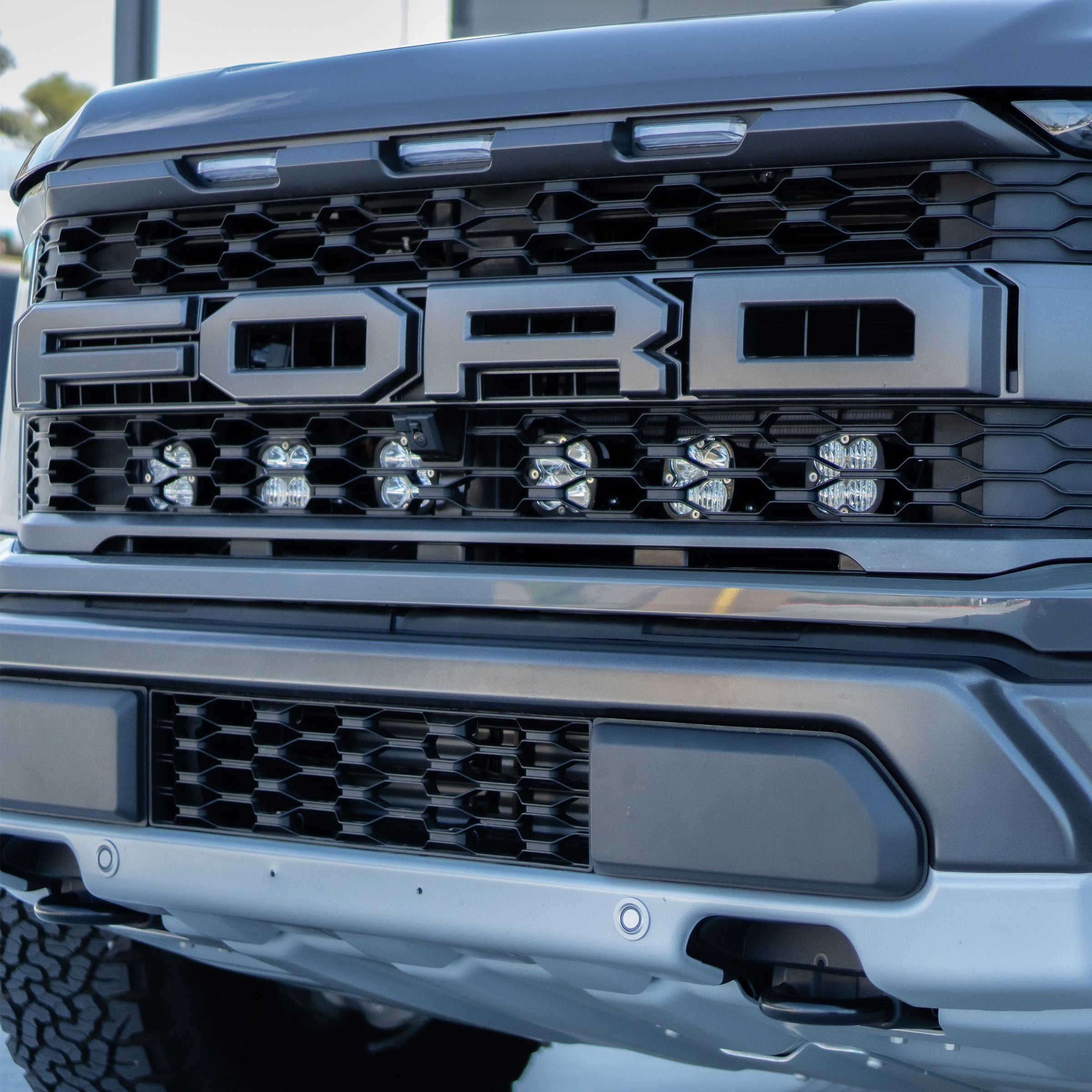 '21-22 Ford Raptor Baja Designs Squadron Series Behind the Grille Kit display