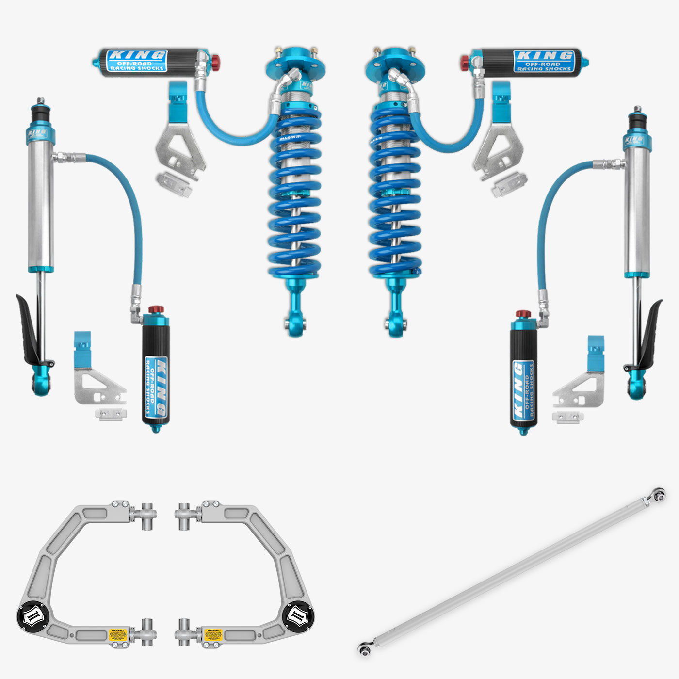 '22-23 Toyota Tundra King 2.5 RR Coilovers & Rear Shocks w/ Upper Arms & Trailing Arm Combo Kit parts