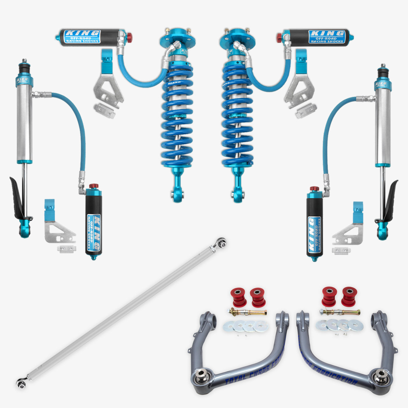 '22-23 Toyota Tundra King 2.5 RR Coilovers & Rear Shocks w/ Upper Arms & Trailing Arm Combo Kit parts