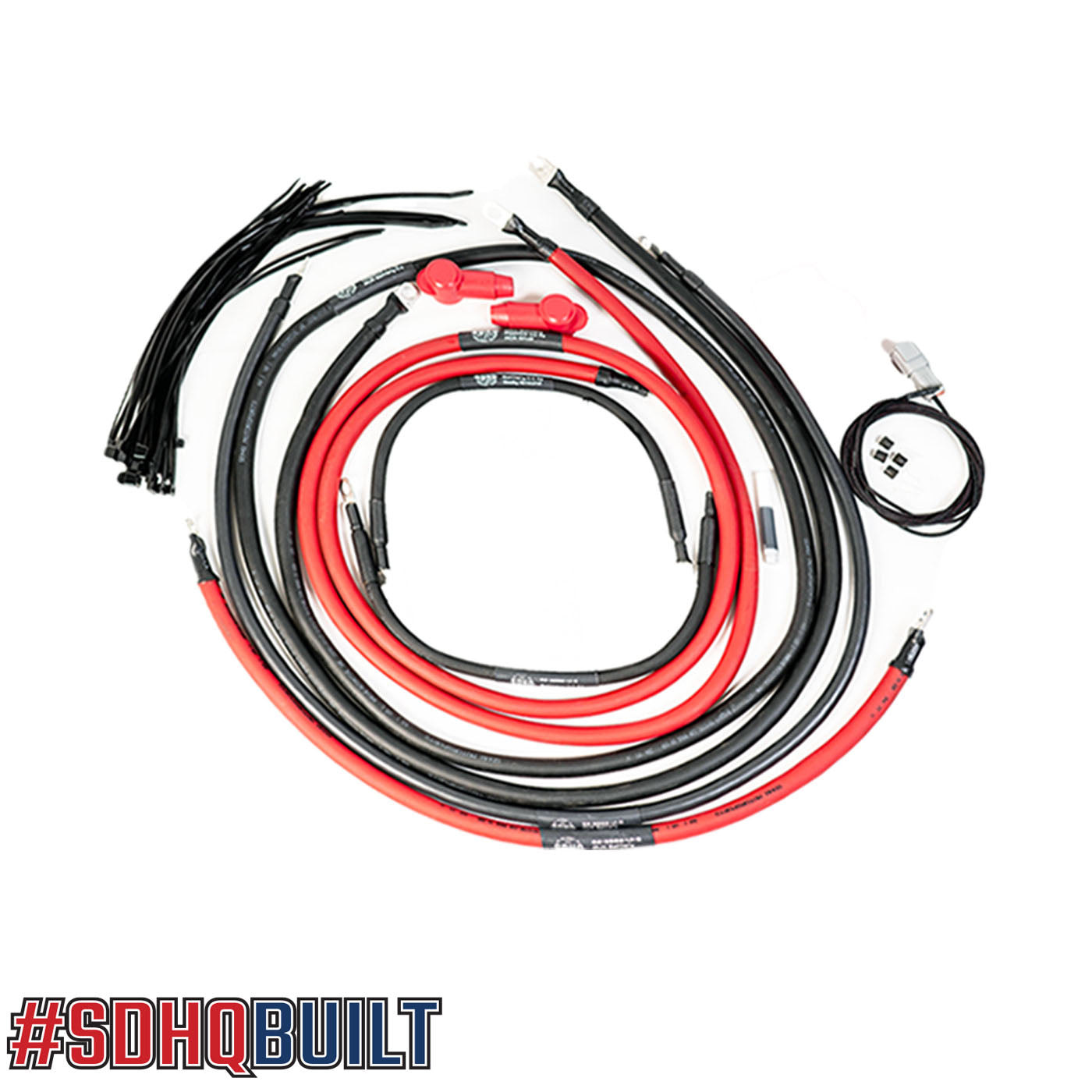 '08-21 Lexus LX570 SDHQ Built Complete Dual Battery Kit display of included wiring