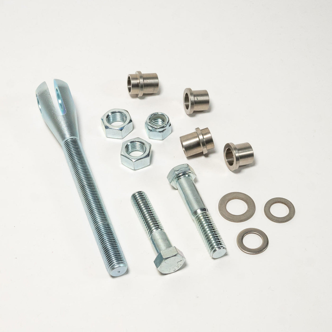 Multi-Strap Clevis Mount display of included parts and hardware