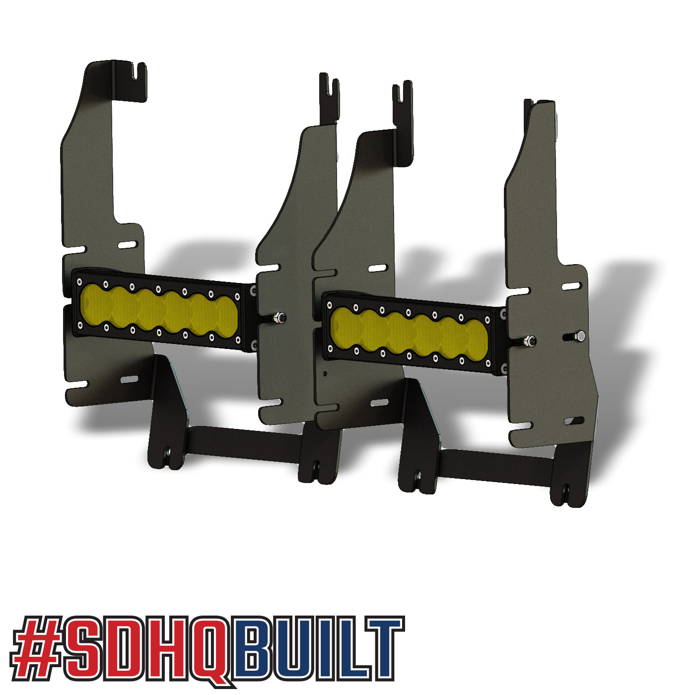'19-25 Ram 1500 SDHQ Built Behind the Grille LED Light Bar Mount design
