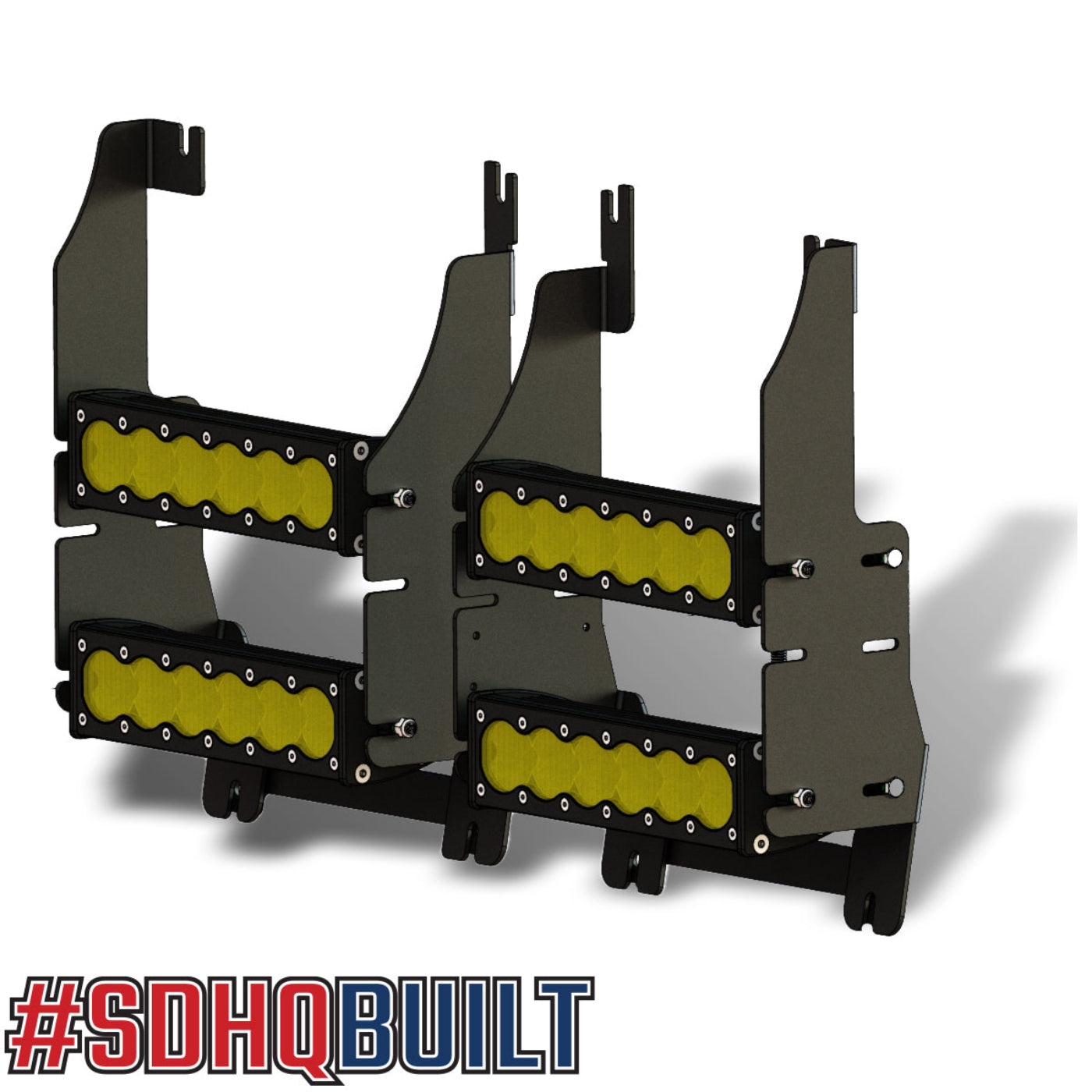 '19-25 Ram 1500 SDHQ Built Behind the Grille LED Light Bar Mount design