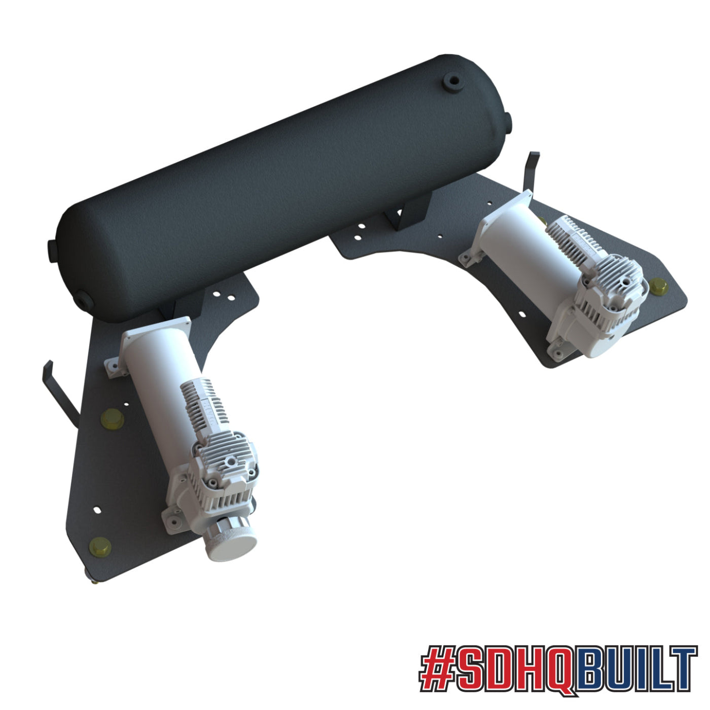 '10-25 Ram 2500/3500 SDHQ Built Under Bed Air Compressor Mount design