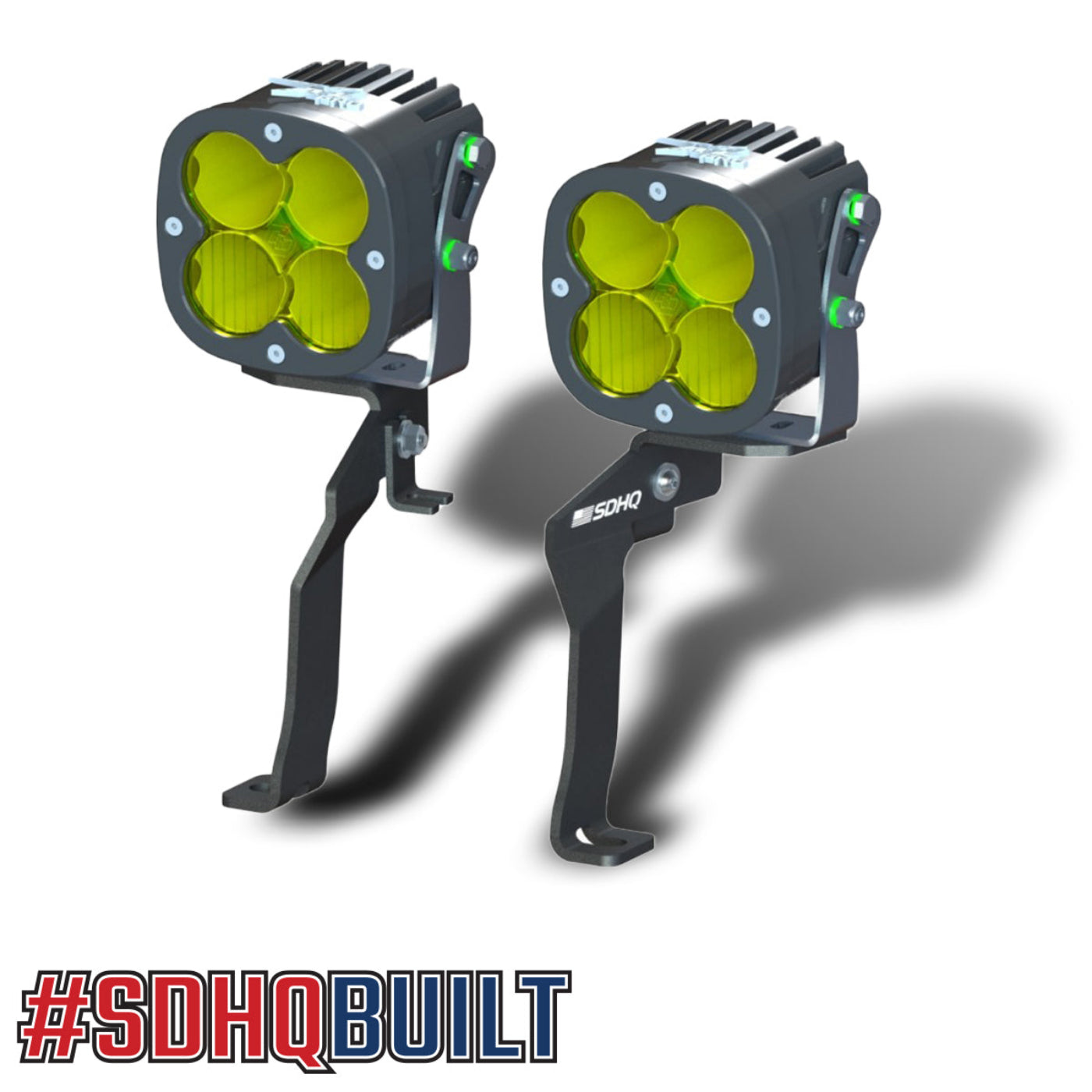 '21-25 Ford Raptor SDHQ Built A-Pillar Light Mounts design with lights