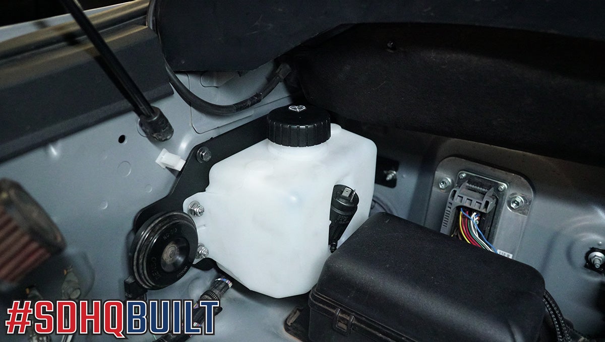 '08-22 Toyota Sequoia SDHQ Built Windshield Wiper Bottle Relocation Kit display