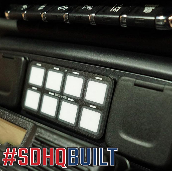 '15-19 Chevy/GMC 2500/3500 SDHQ Built Switch Pros SP-9100 Keypad Mount display