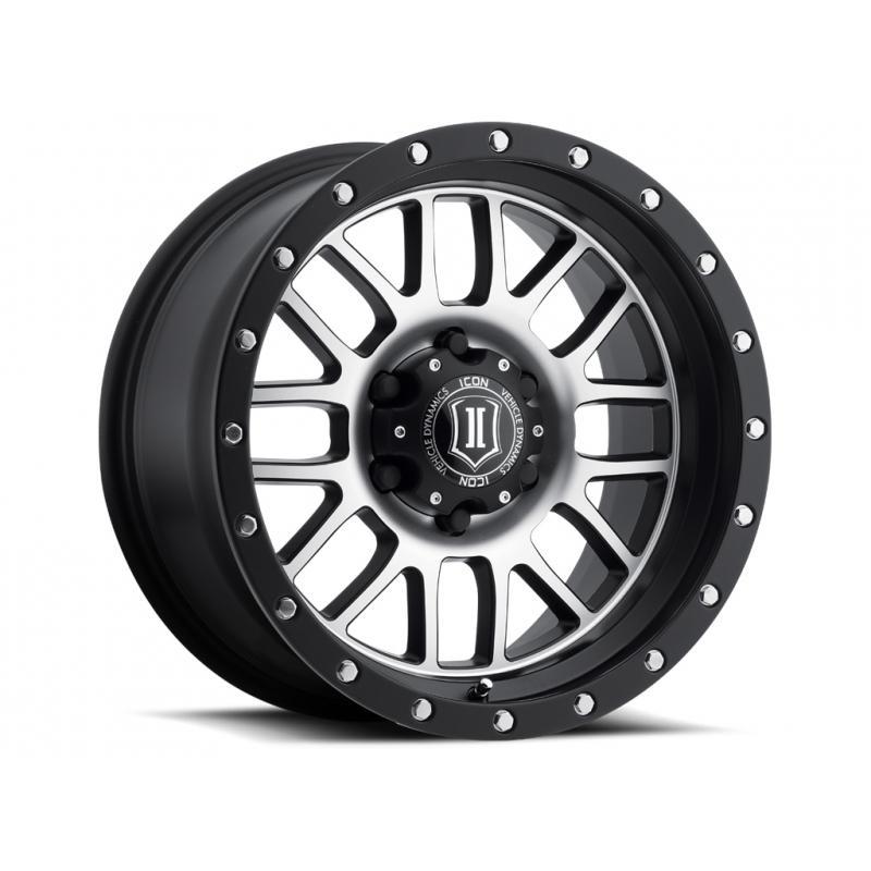 Alpha | 17" Wheel Satin Black with Machined Finish Display