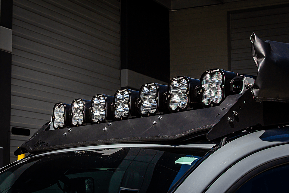 Baja Designs 7 XL Linkable Kit for Prinsu Roof Rack Kit Lighting Baja Designs Display on Vehicle