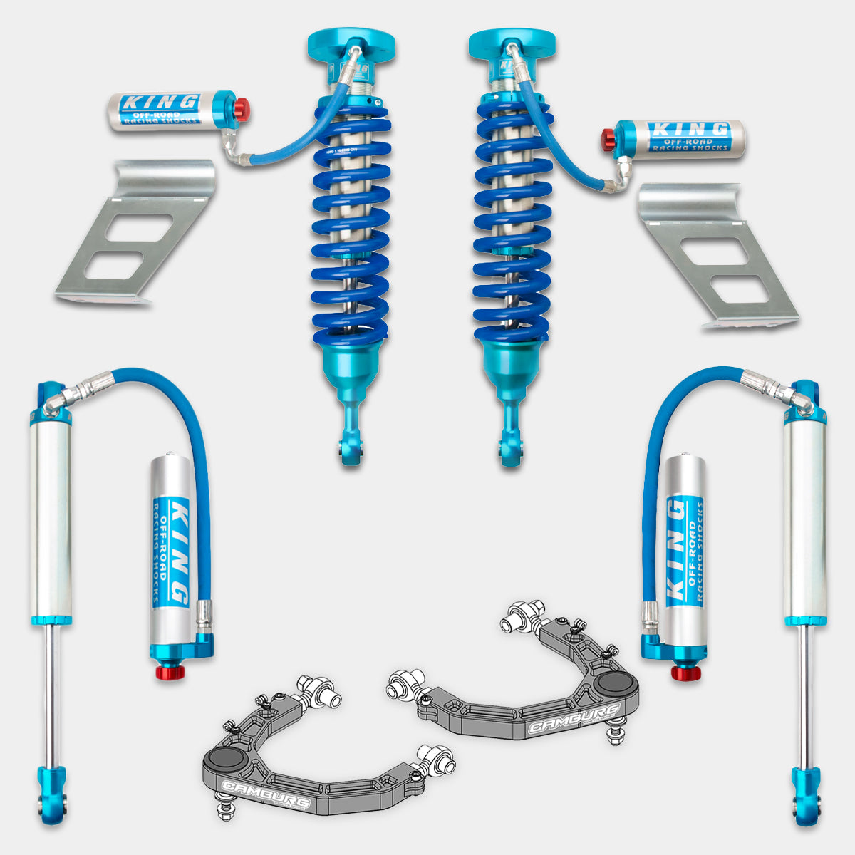 '08-Current Toyota Sequoia King 2.5 RR EXT Travel Coilovers & Rear Shocks w/ Adjusters