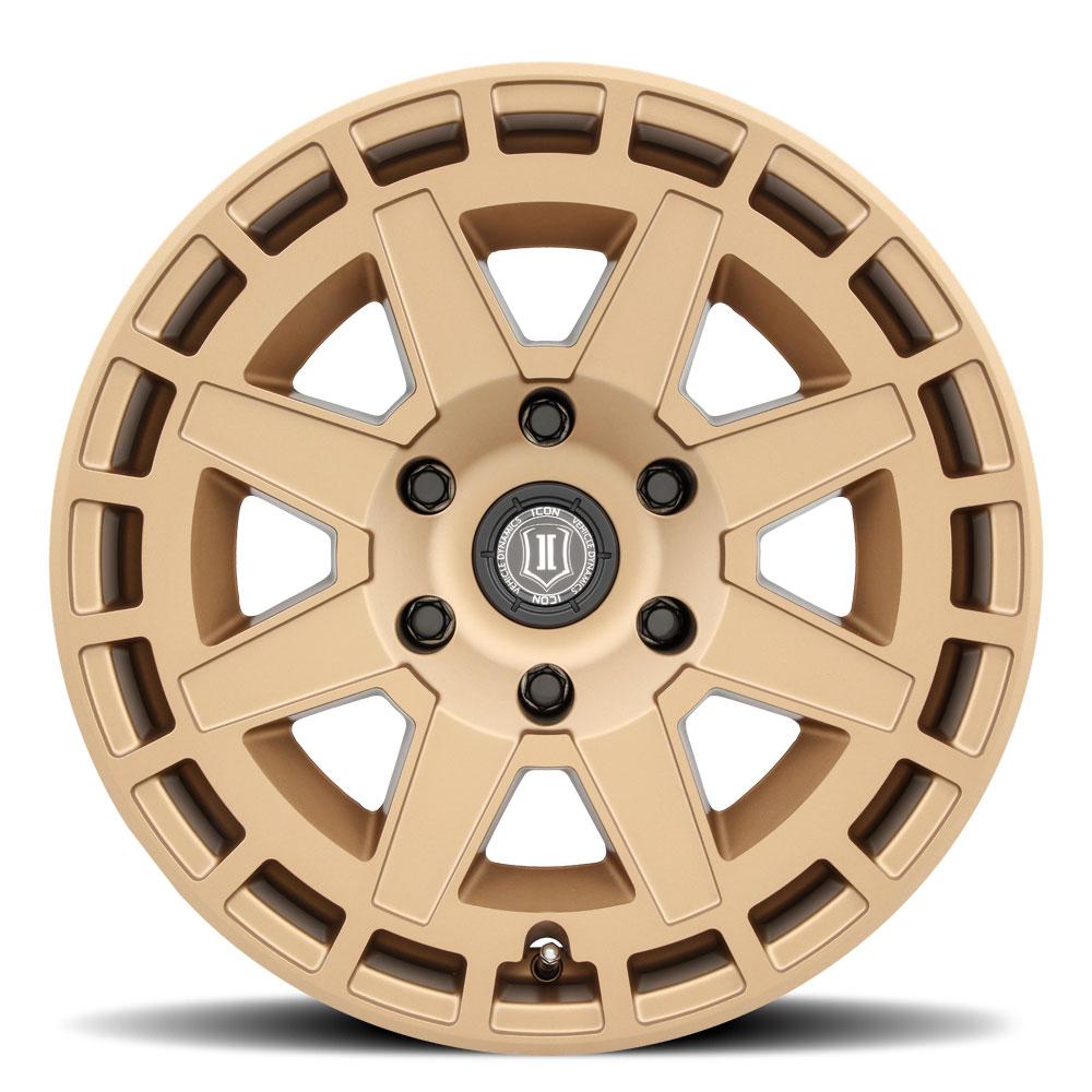 Compass 17" Wheel Satin Brass Display