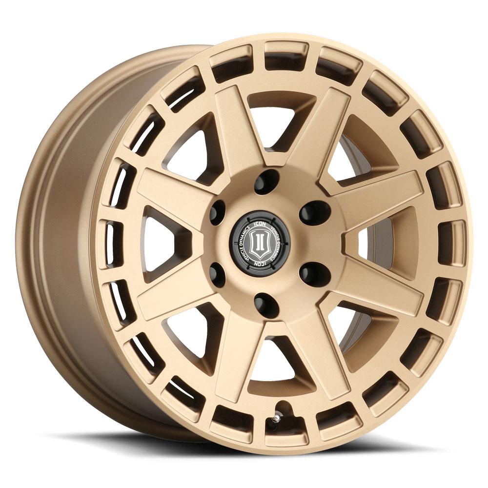 Compass 17" Wheel Satin Brass display