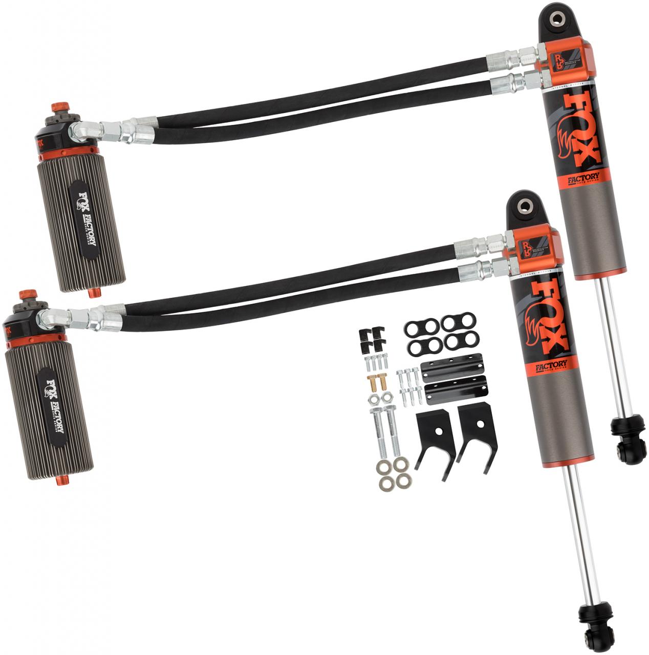 '18-23 Jeep JL 3.0 Internal Bypass DSC RR-Front Shocks Display of Included Parts