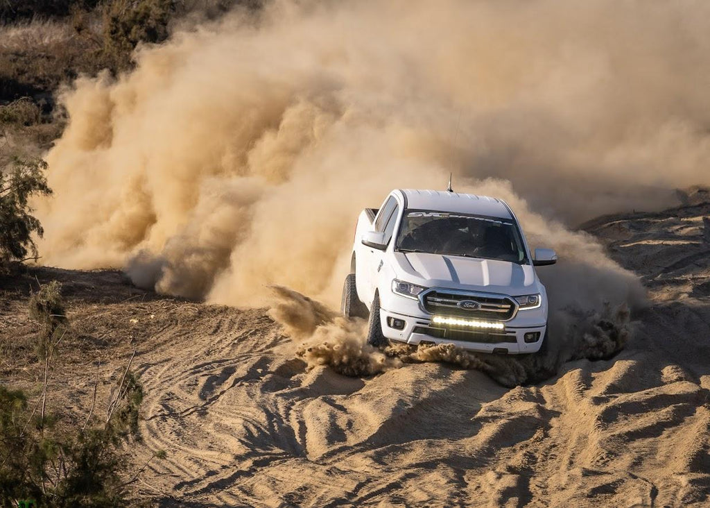 '19-23 Ford Ranger Fox Factory Race Series 2.5 RR Coilovers & Rear Shocks Display on Vehicle