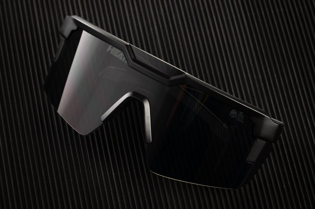 Future Tech Black Frame Sunglasses - Black Lens Display