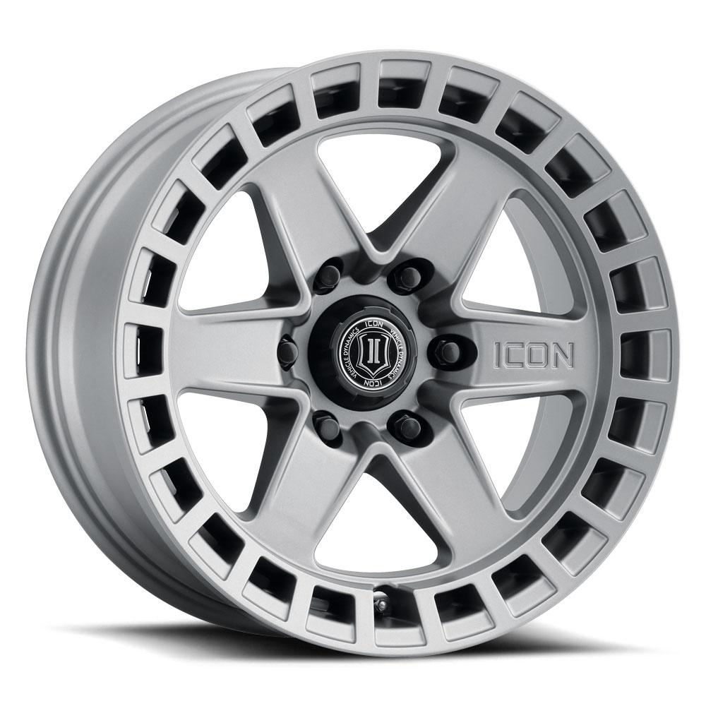 Icon Alloys - 17" Raider Wheel Titanium Finish Display