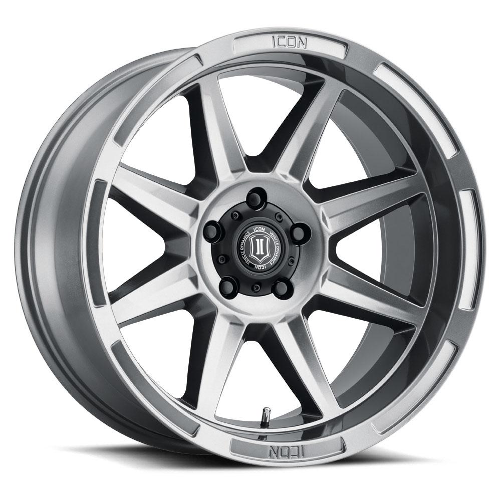 Icon Alloys Bandit 20" Wheel Titanium Finish Display