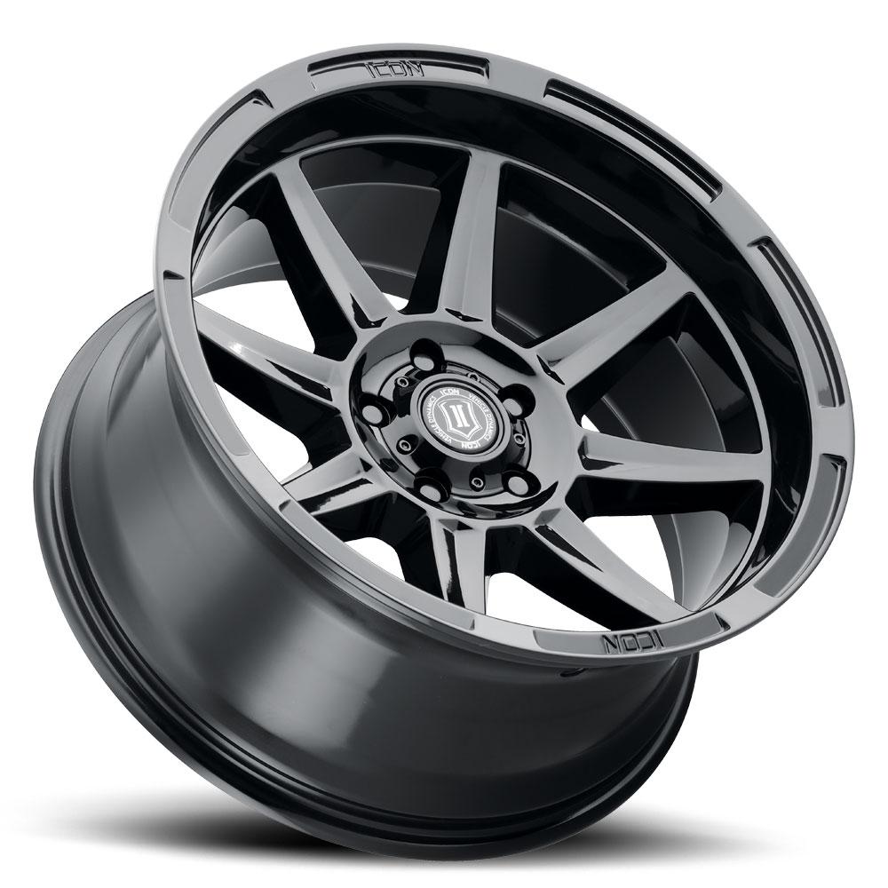 Icon Alloys Bandit 20" Wheel Gloss Black Finish Display