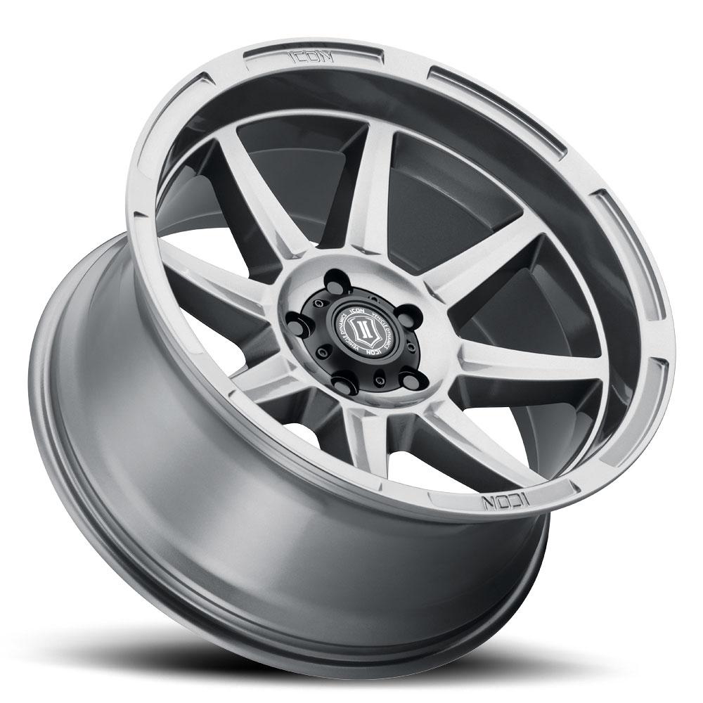 Icon Alloys Bandit 20" Wheel Titanium Finish Display