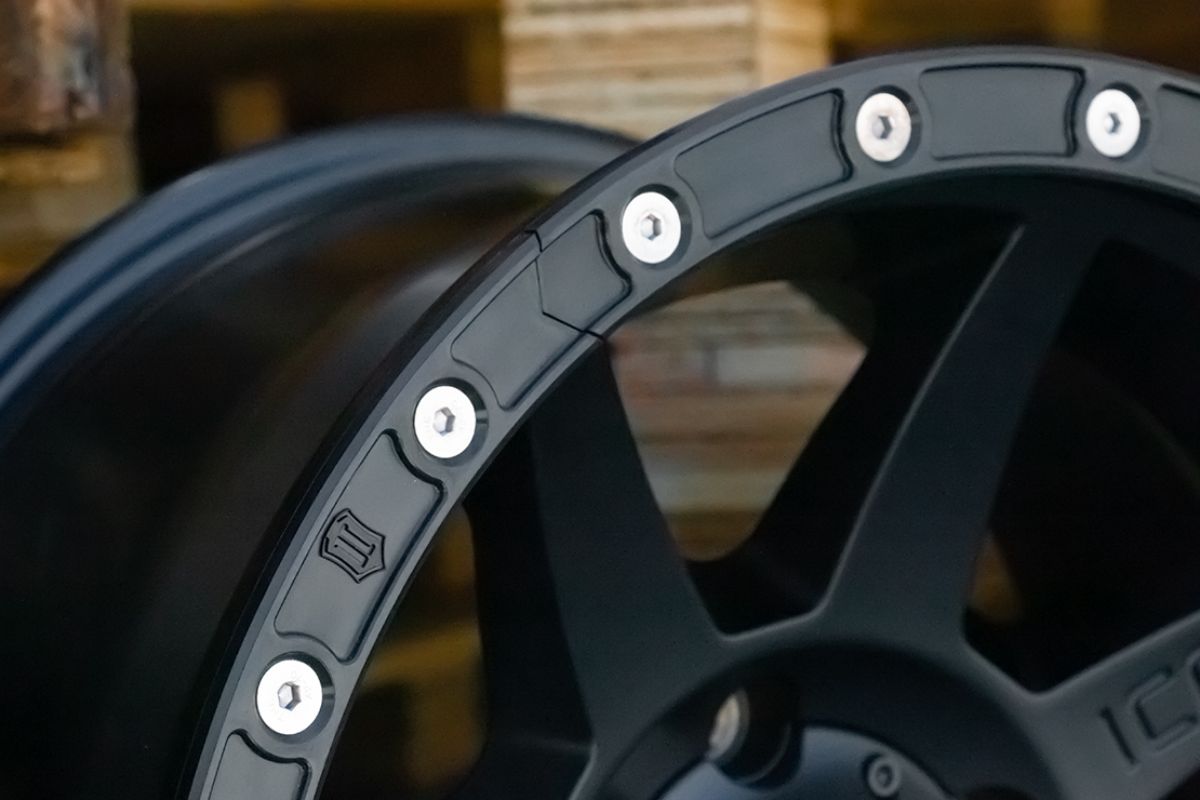 Icon Alloys - IMPACT Rock Ring Kit - 192050 Close-up Display on Wheel