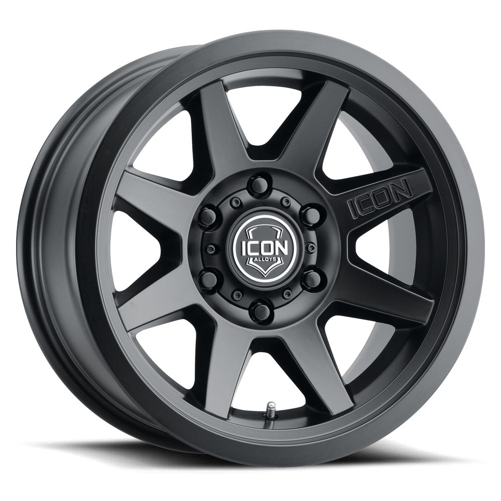 Icon Alloys 17" Rebound SLX Wheel-Satin Black Finish Display