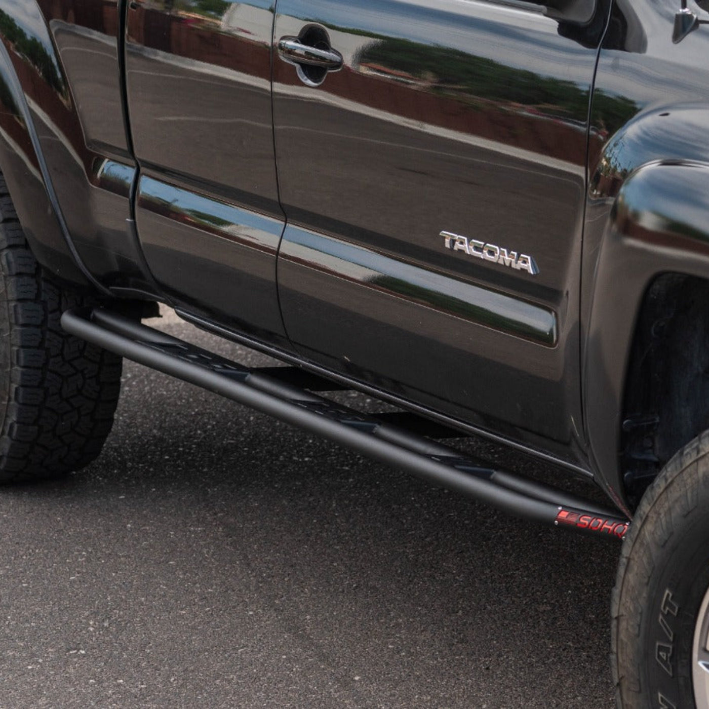 '05-15 Toyota Tacoma SDHQ Built Rock Sliders installed