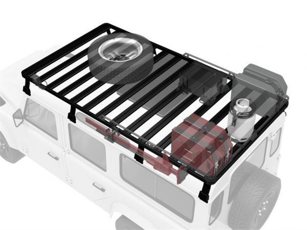 '83-16 Land Rover Defender 110 Slimline II Roof Rack Kit Display of usage on Vehicle