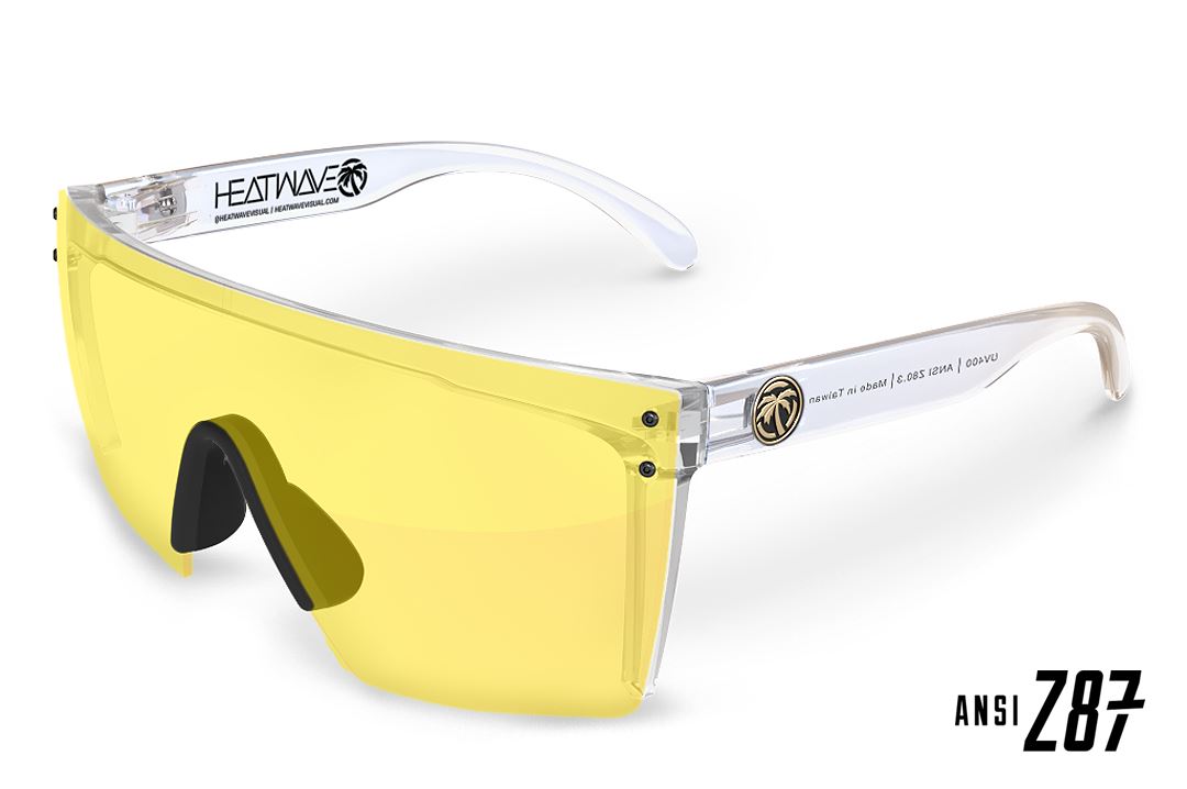 Lazer Face Series Clear Z.87 Sunglasses-Hi-Vis Yellow Lens Display