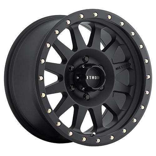 MR304 Double Standard Matte Black Wheel Method display