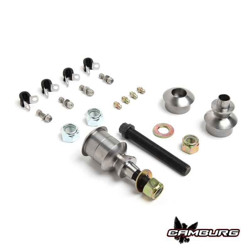 '07-21 Toyota Tundra Camburg Tubular 1.50" Uniball Upper Control Arms Display of Included Hardware