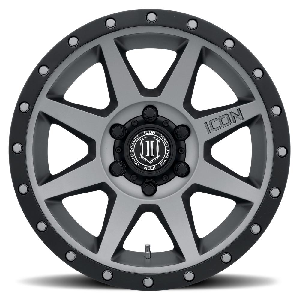 Rebound 18" Wheel Icon Alloys Titanium Finish display