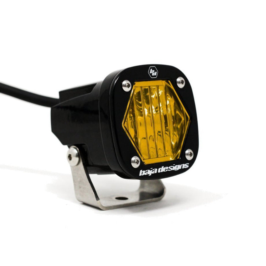 S1 Series LED Light Amber | Single Lighting Baja Designs Wide Cornering Display