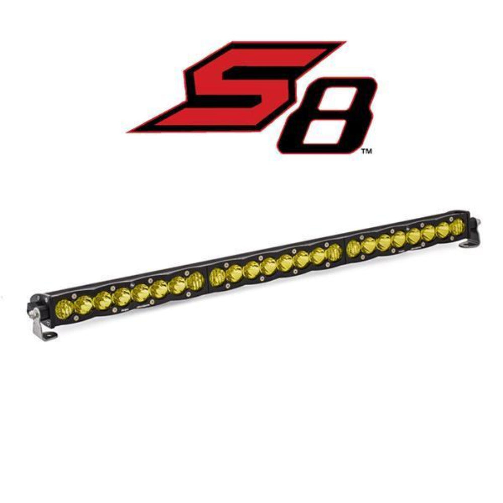 S8 Series LED Light Bar Lighting Baja Designs 30" Amber Driving/Combo Display