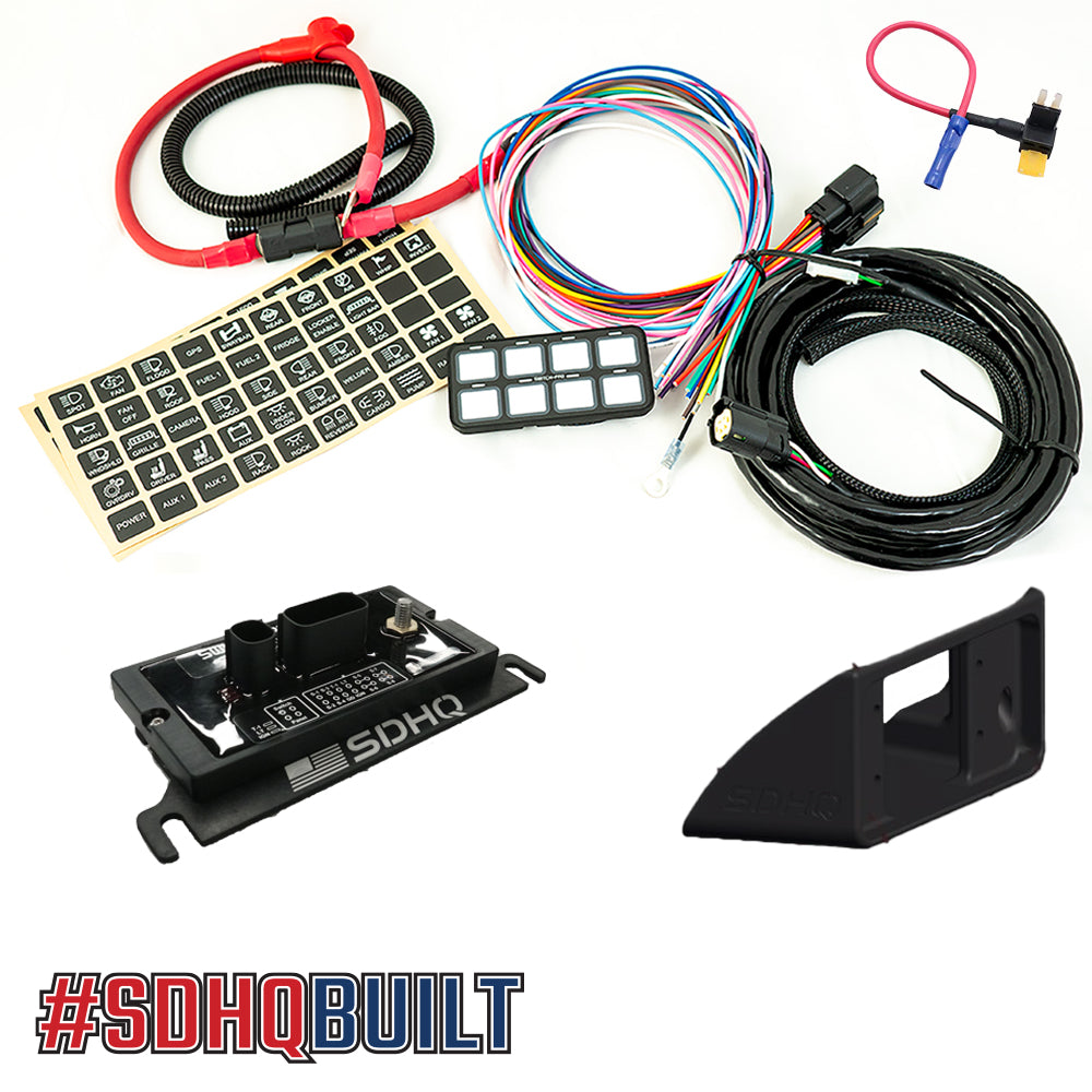 '20-23 Jeep JL EcoDiesel/V8 SDHQ Built Complete Switch-Pros SP-9100 Mounting Kit