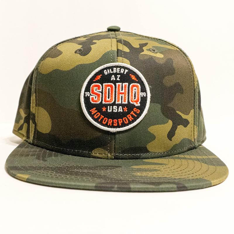 SDHQ Motorsports Camo Snapback Hat Apparel SDHQ Off Road