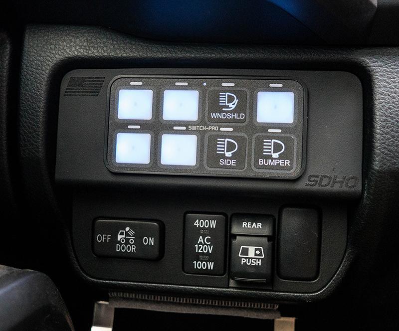 Switch Pros SP-9100 8 Switch Panel Power System Power Management Switch Pros display