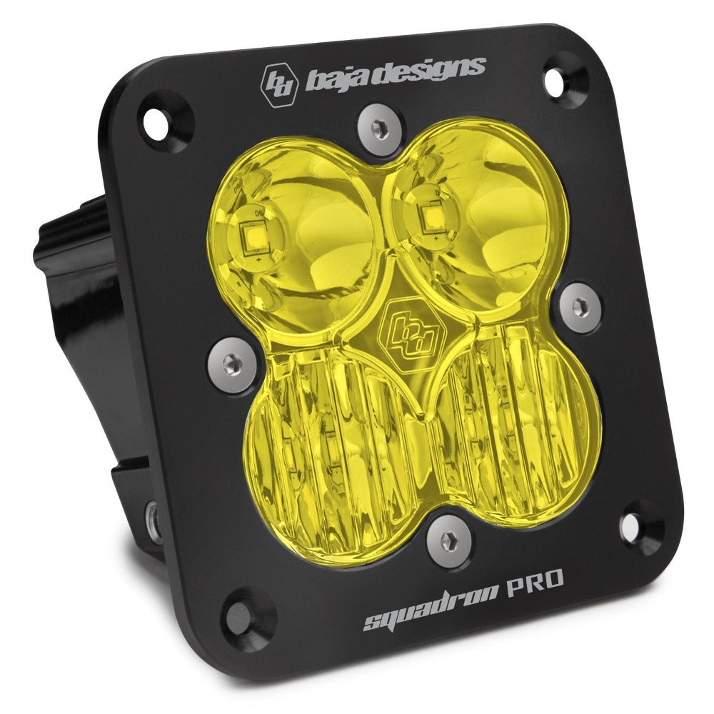 Squadron Pro Series Flush Mount LED Lighting Baja Designs Black Amber Driving/Combo Display