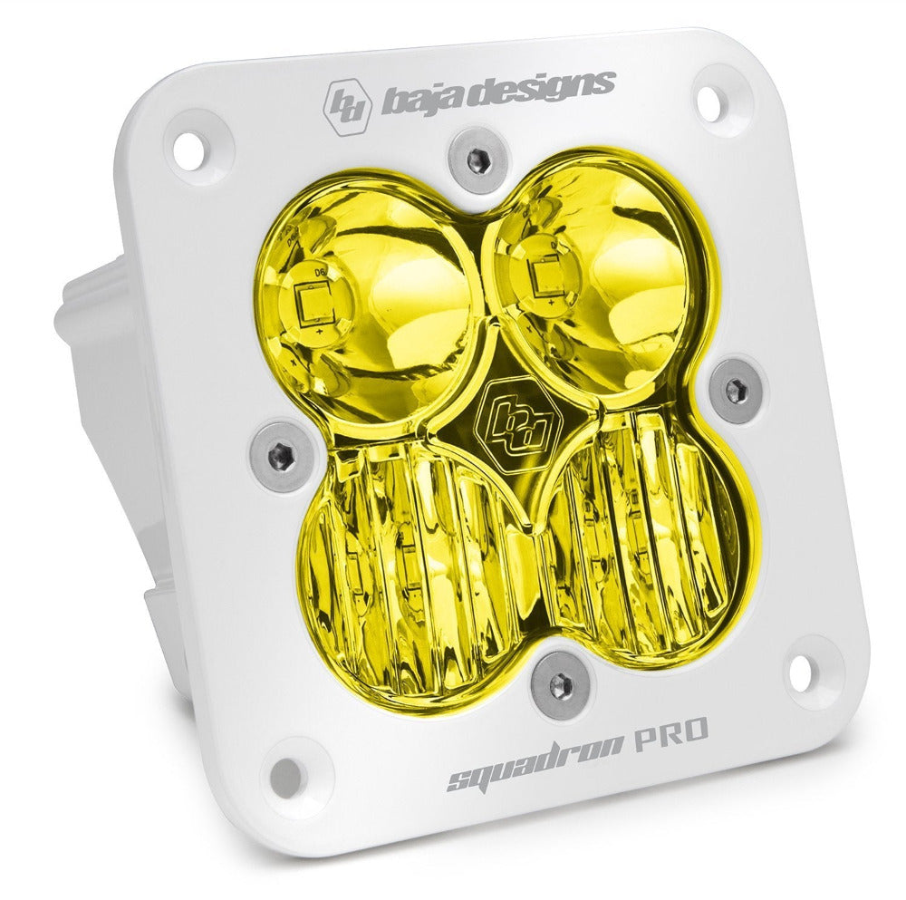 Squadron Pro Series Flush Mount LED Lighting Baja Designs White Amber Driving/Combo Display