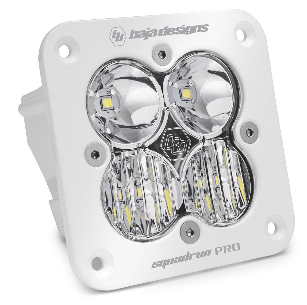 Squadron Pro Series Flush Mount LED Lighting Baja Designs White Clear Driving/Combo Display