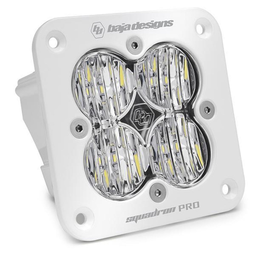 Squadron Pro Series Flush Mount LED Lighting Baja Designs White Clear Wide Cornering Display