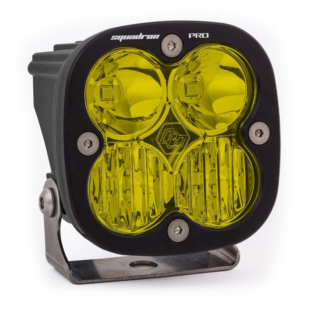 Squadron Pro LED Light Lighting Baja Designs Black Amber Driving/Combo Display