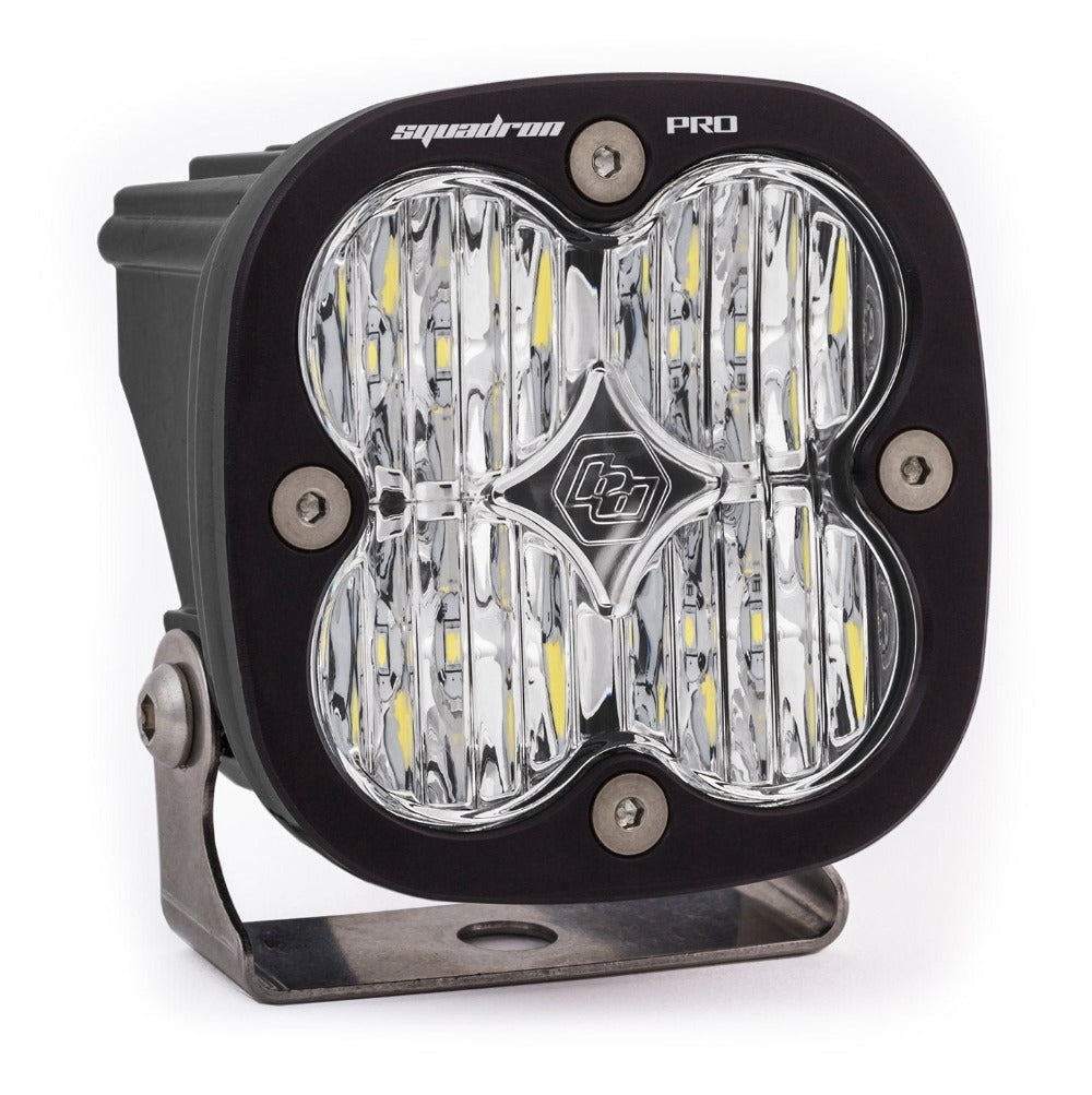 Squadron Pro LED Light Lighting Baja Designs Black Clear Wide Cornering Display