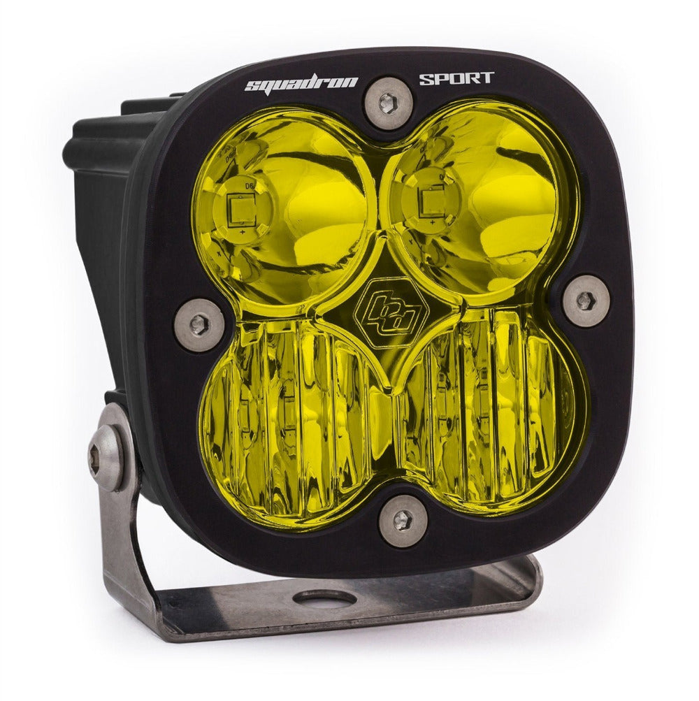 Squadron Sport LED Light Lighting Baja Designs Black Amber Driving/Combo Display