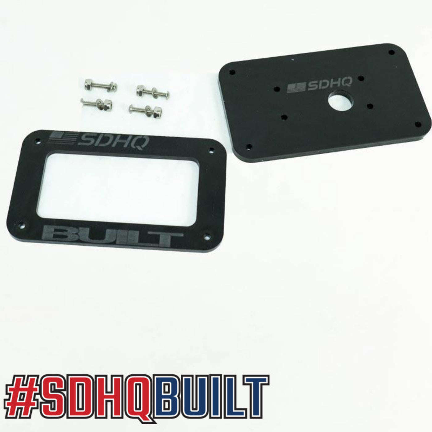 '16-23 Toyota Tacoma SDHQ Built Complete Overhead SP-9100 Mounting Kit display of included keypad mount parts and hardware